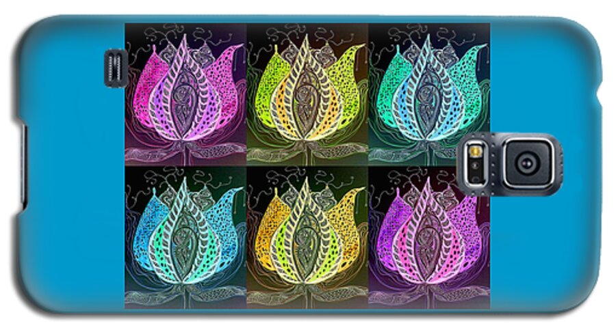 Lotus Galaxy S5 Case featuring the digital art Lotus by Mary Schiros