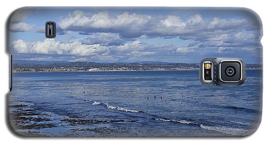 Tide Galaxy S5 Case featuring the photograph Low Tide at The Hook, Santa Cruz CA by Morgan Wright