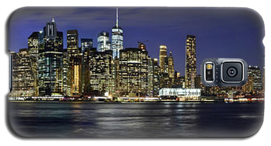 America Galaxy S5 Case featuring the photograph Lower Manhattan from Brooklyn Heights at Dusk - New York City by Carlos Alkmin
