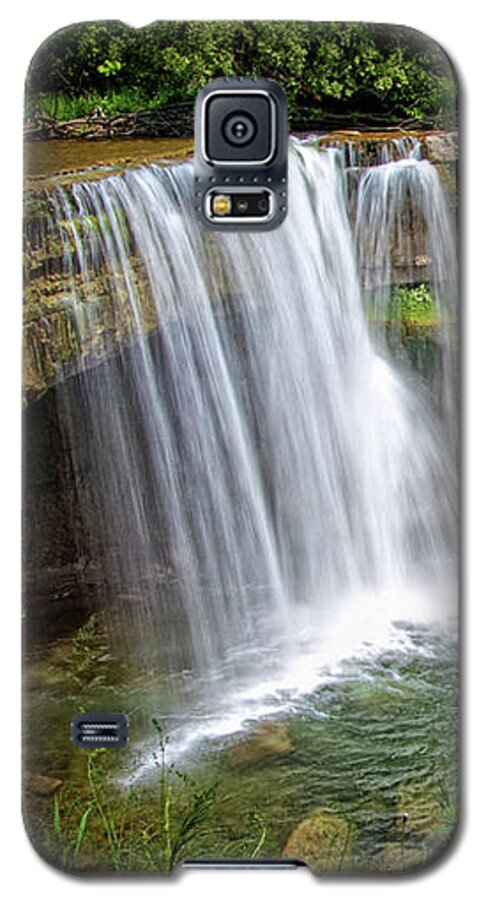 Ludlowville Falls Ny Galaxy S5 Case featuring the photograph Ludlowville Falls NY by Carolyn Derstine