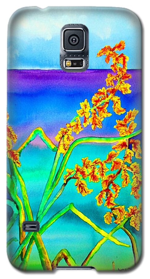 Lil Taylor Galaxy S5 Case featuring the painting Luminous Oats by Lil Taylor