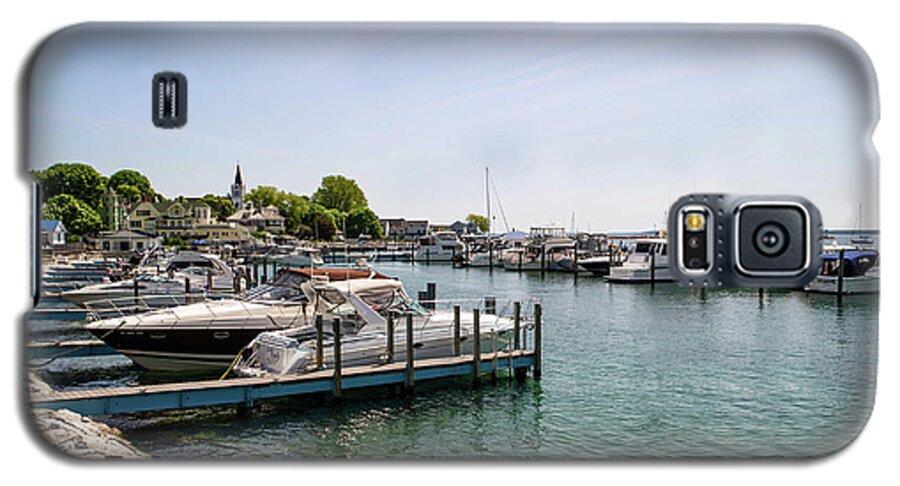 Port Galaxy S5 Case featuring the photograph Mackinac Island Marina by Ed Taylor