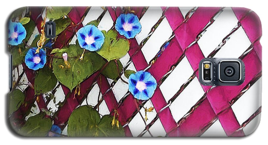 Flowers Galaxy S5 Case featuring the photograph Magenta Chain-link by Shawna Rowe