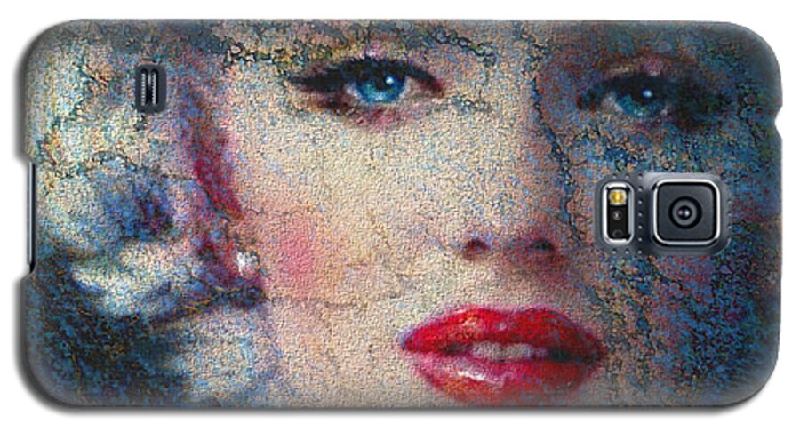 Theo Danella Galaxy S5 Case featuring the painting Marilyn Monroe 132 A by Theo Danella