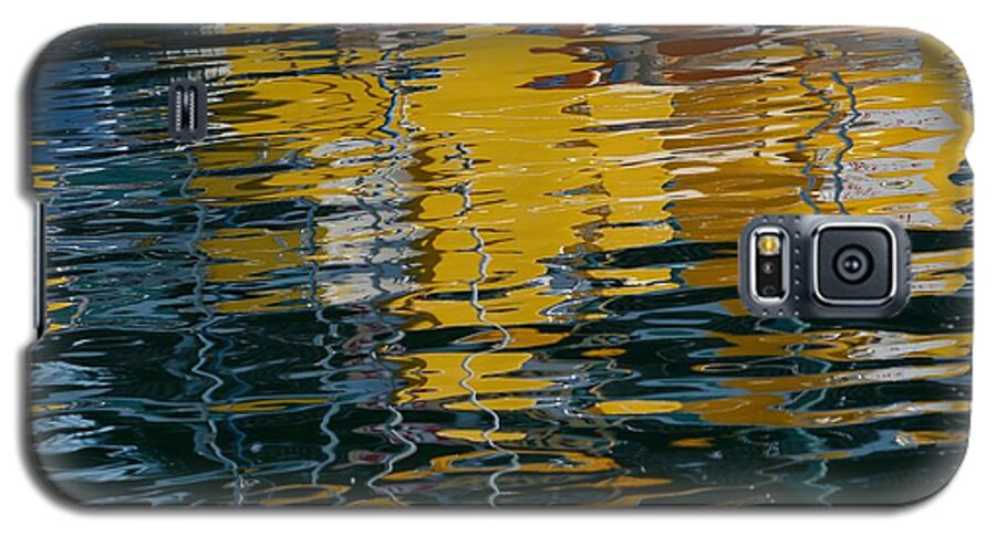 Water Reflections Galaxy S5 Case featuring the photograph Marina Water Abstract 2 by Fraida Gutovich