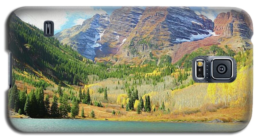 Colorado Galaxy S5 Case featuring the photograph The Maroon Bells Reimagined 2 by Eric Glaser