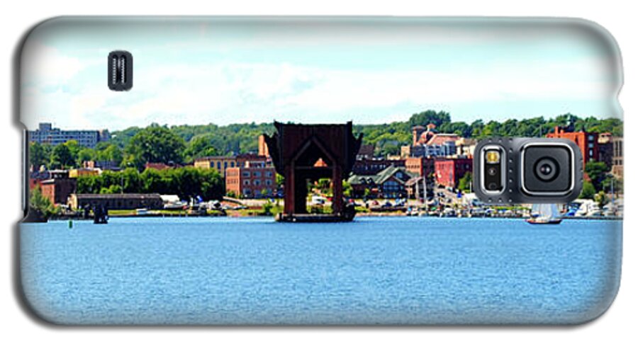 Lake Superior Galaxy S5 Case featuring the photograph Marquette Michigan Harbor One by Phil Perkins