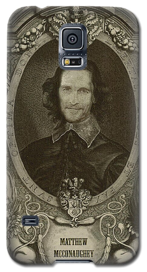 'celebrity Etchings' Collection By Serge Averbukh Galaxy S5 Case featuring the photograph Matthew McConaughey  by Serge Averbukh