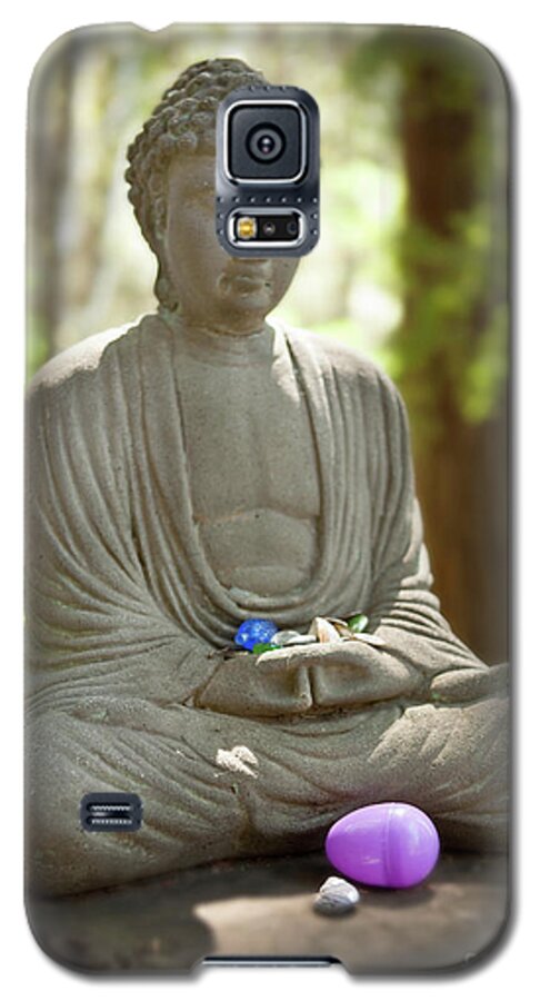 Aptos Ca Galaxy S5 Case featuring the photograph Meditation Buddha with Offerings by Carol Lynn Coronios