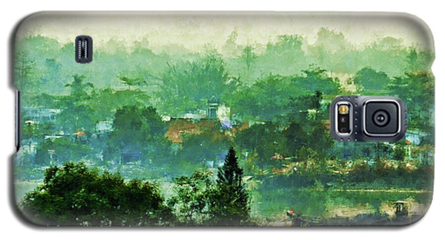 Vietnam Galaxy S5 Case featuring the digital art Mekong Morning by Cameron Wood
