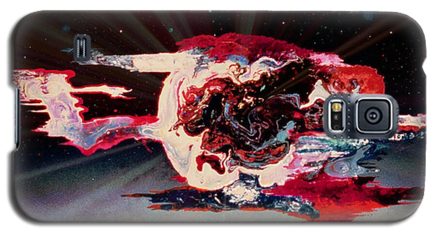 World Galaxy S5 Case featuring the painting Melting World by David Neace