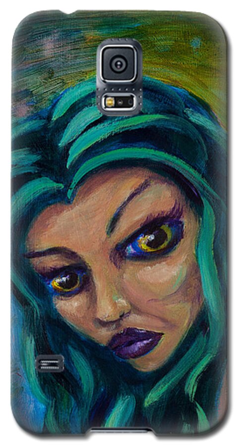 Mermaid Galaxy S5 Case featuring the painting Mermaid by Jason Reinhardt