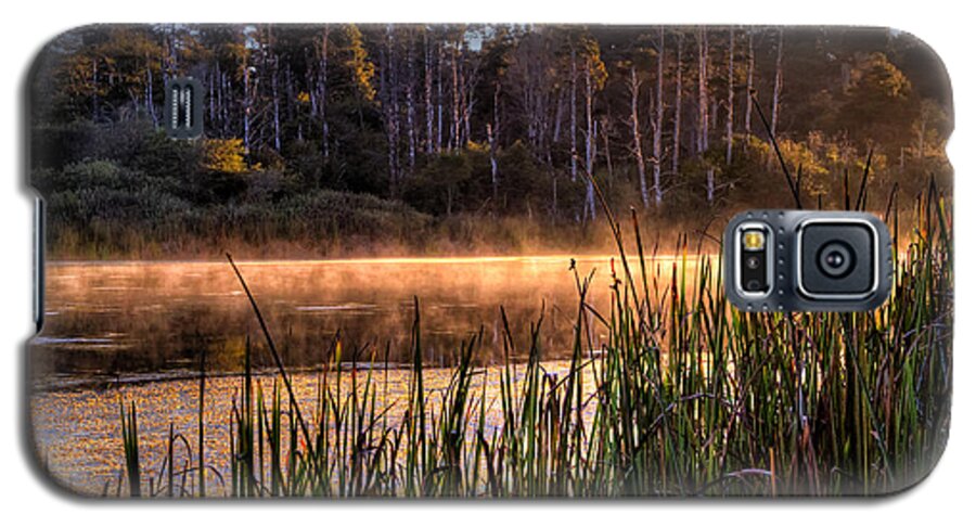 Pond Galaxy S5 Case featuring the photograph Misty Sunrise, Fort Bragg by Paul Gillham