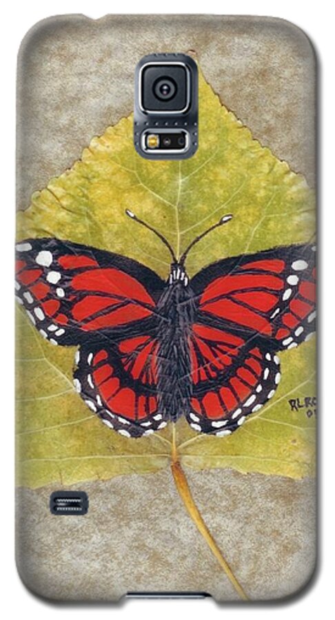 Wildlife Galaxy S5 Case featuring the painting Monarch Butterfly by Ralph Root