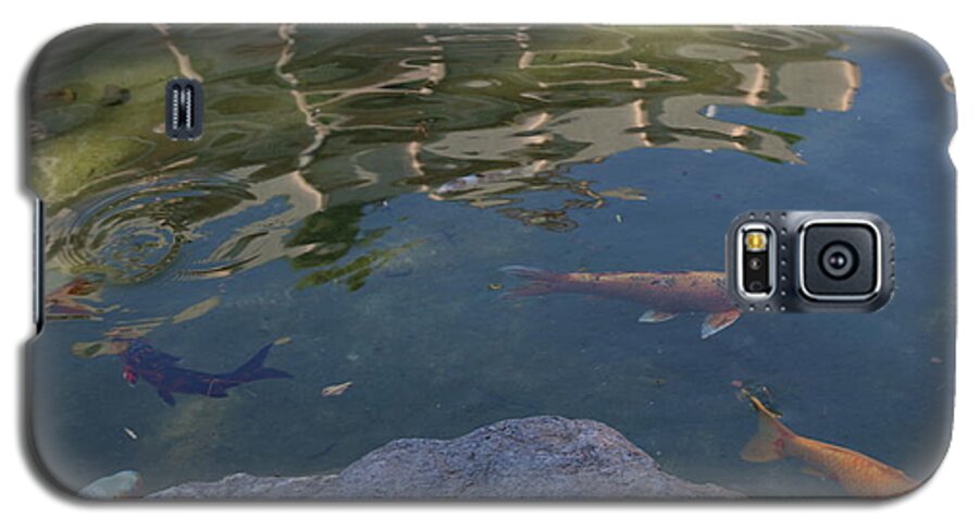 Koi Galaxy S5 Case featuring the photograph Monte Carlo Japanese Garden by Laura Davis