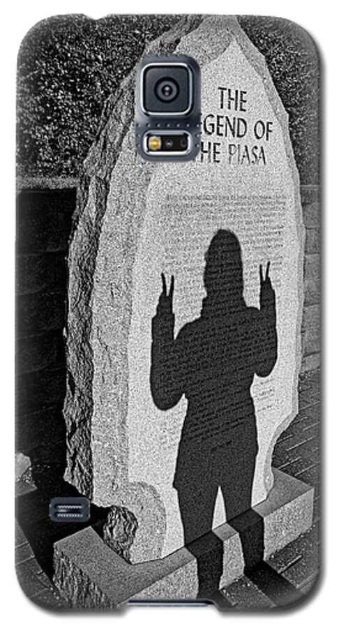 Legend Galaxy S5 Case featuring the photograph Monumental Shadows Peace Out by Robert Meyers-Lussier