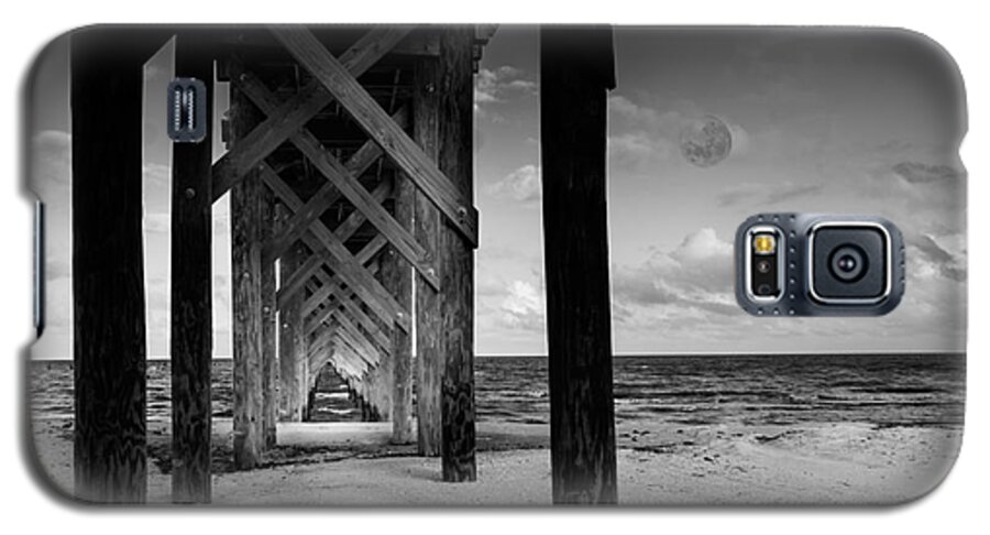 Moon Galaxy S5 Case featuring the photograph Moon Deck by Metaphor Photo