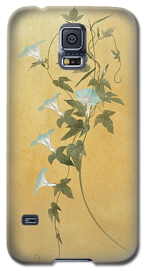 Asian Galaxy S5 Case featuring the digital art Morning Glories by M Spadecaller