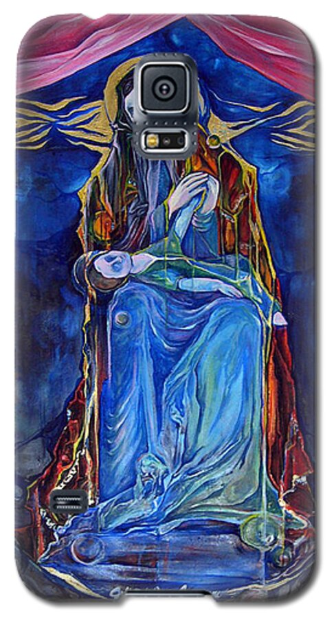 Mother Galaxy S5 Case featuring the painting Mother and Child by Julie Davis