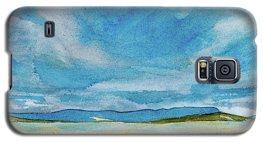 Afternoon Galaxy S5 Case featuring the painting View of Mount Wellington from South Bruny Island by Dorothy Darden