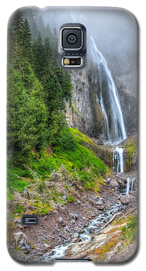 Waterfalls Galaxy S5 Case featuring the photograph Mountain Waterfalls 5808 by Chris McKenna
