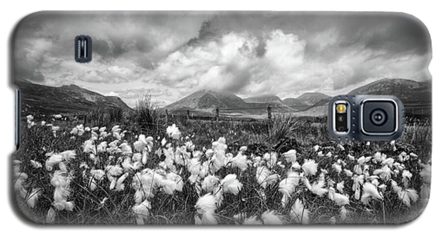 Grass Galaxy S5 Case featuring the photograph Mournes Bog Cotton by Nigel R Bell