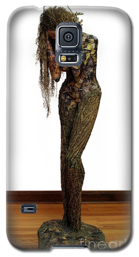 Art Galaxy S5 Case featuring the mixed media Mourning Moss a sculpture by Adam Long by Adam Long