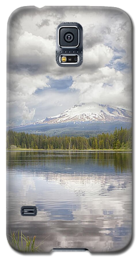 Oregon Galaxy S5 Case featuring the photograph Mt Hood from Trilliam Lake by Harold Rau
