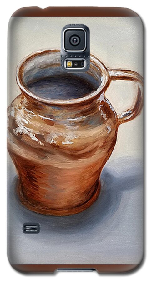 Oil Galaxy S5 Case featuring the painting Mug by Linda Merchant