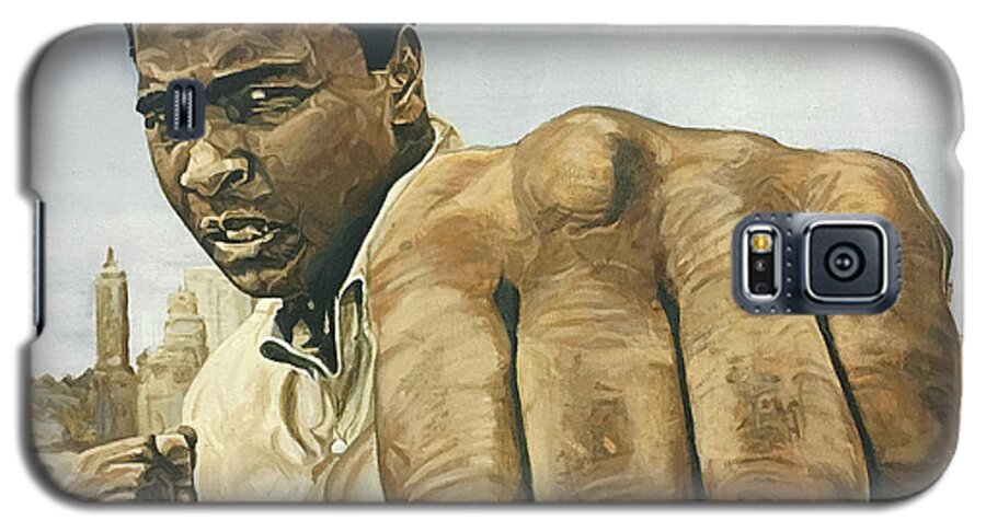 Muhammad Ali Galaxy S5 Case featuring the painting Muhammad Ali by Michael Morgan
