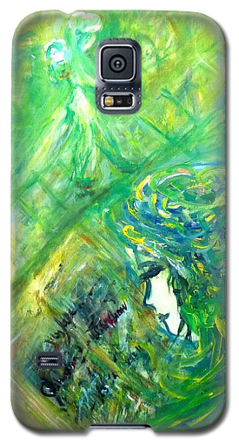  Galaxy S5 Case featuring the painting My book by Wanvisa Klawklean