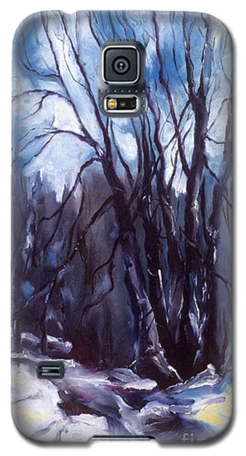 Landscape Galaxy S5 Case featuring the painting My Uncle Jack's Old Oak Tree by Laara WilliamSen
