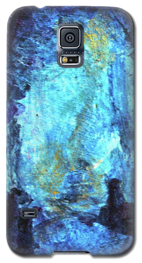 Abstract Art Galaxy S5 Case featuring the painting Nativity by Mary Sullivan
