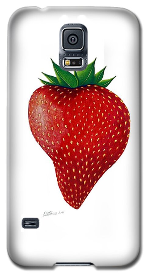 Strawberry Galaxy S5 Case featuring the drawing Natural Beauty by Danielle R T Haney