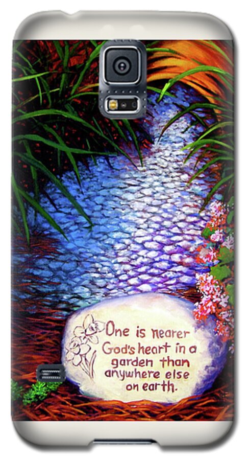 Christian Galaxy S5 Case featuring the painting Garden Wisdom, Nearer by Jeanette Jarmon