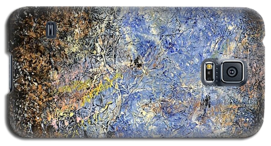 Mixed Media Galaxy S5 Case featuring the painting Nebulous  by Lori Jacobus-Crawford