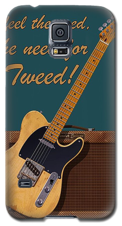 Tele Galaxy S5 Case featuring the digital art Need For Tweed Tele T Shirt by WB Johnston