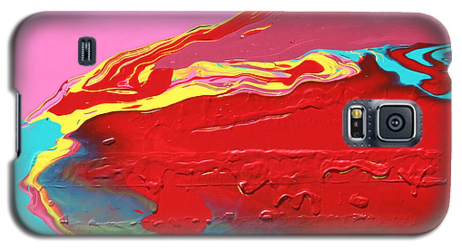 Fusionart Galaxy S5 Case featuring the painting Neon Tide by Ralph White