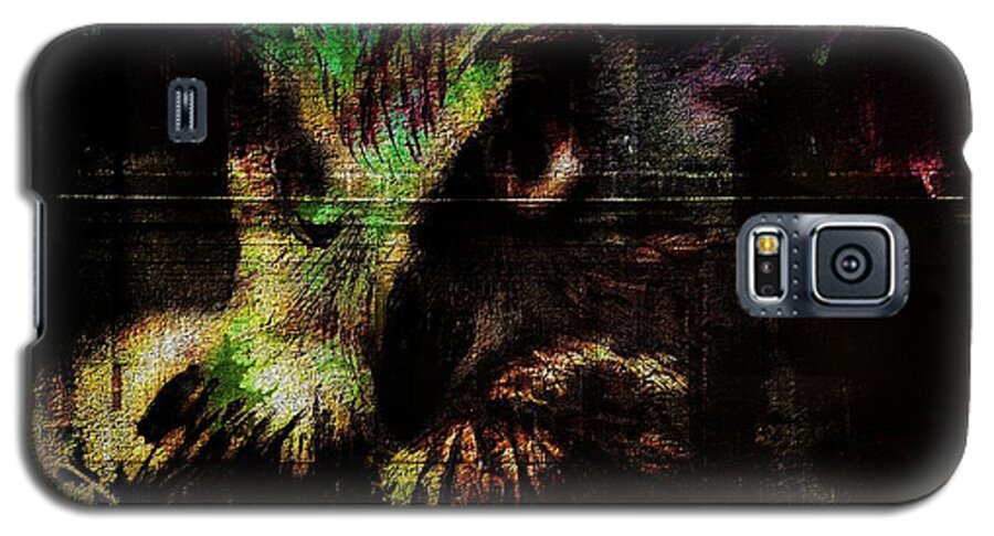Owl Galaxy S5 Case featuring the digital art Nightvision by Mimulux Patricia No