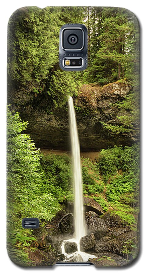 Silver Creek Falls Galaxy S5 Case featuring the photograph North Silver Falls by Mary Jo Allen
