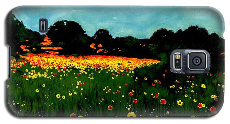 Landscape Galaxy S5 Case featuring the painting Not Another Bluebonnet Painting by Jason Reinhardt