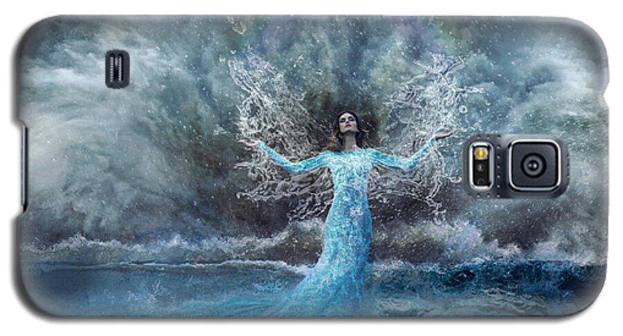 Nymph Of Water Galaxy S5 Case featuring the digital art Nymph of the Water by Lilia S