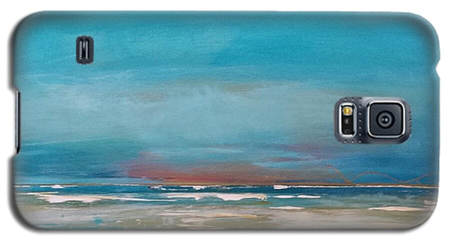 Ocean Galaxy S5 Case featuring the painting Ocean 2 by Diana Bursztein