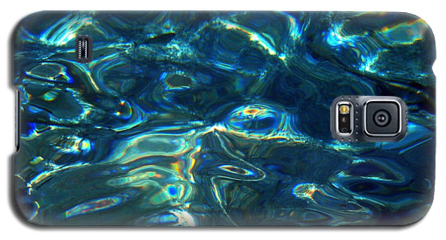Ocean Galaxy S5 Case featuring the photograph Ocean Water reflections Island Santorini Greece by Colette V Hera Guggenheim