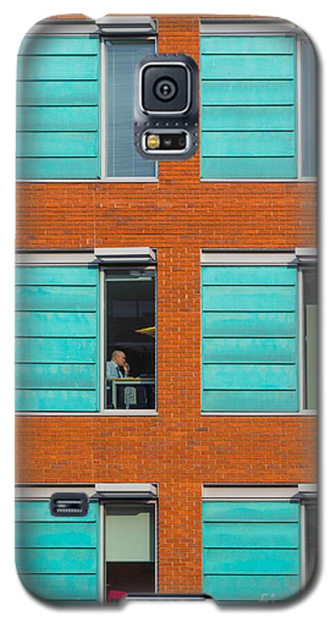 Office Galaxy S5 Case featuring the photograph Office windows by Colin Rayner