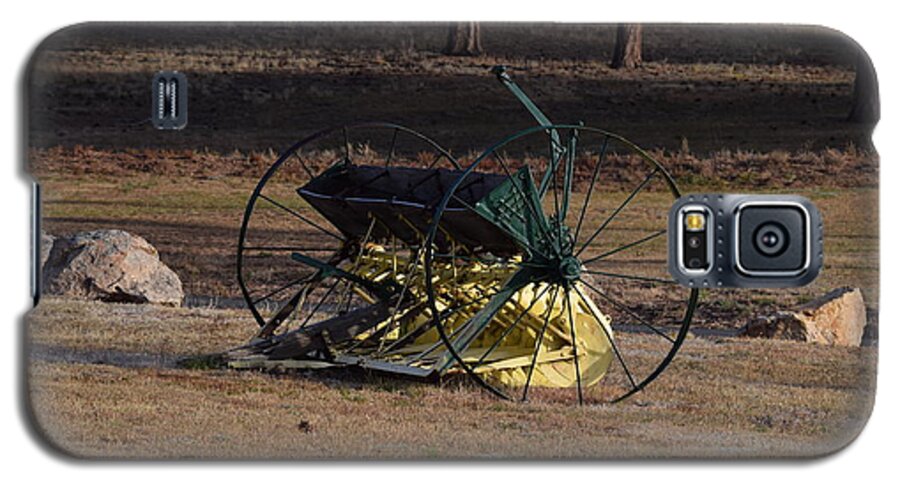 Green Galaxy S5 Case featuring the photograph Old Farm Implement Lake George CO #1 by Margarethe Binkley