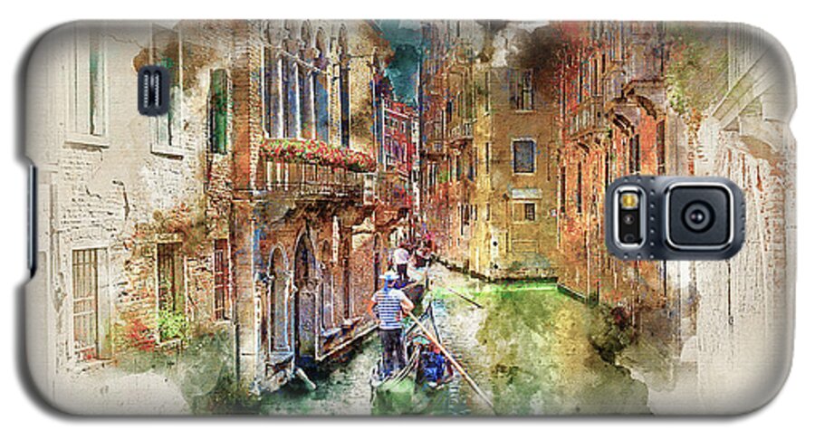 Venice Galaxy S5 Case featuring the digital art Old World Charm by Peter Kennett