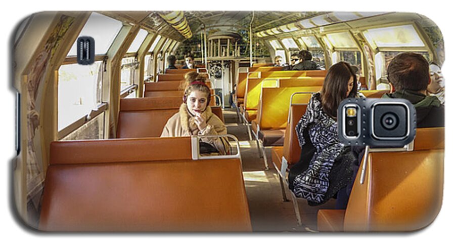 Train Galaxy S5 Case featuring the photograph On a Train by Matthew Bamberg