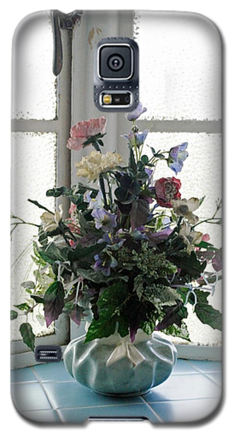 Flower Galaxy S5 Case featuring the photograph On The Window by Masha Batkova