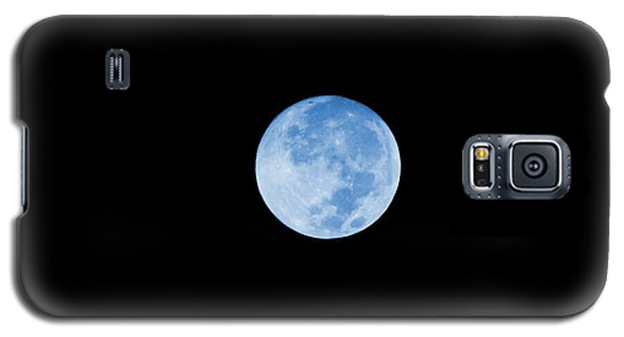 Blue Moon Galaxy S5 Case featuring the photograph Once In A Blue Moon by Colleen Cornelius